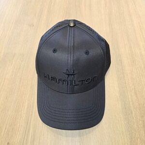 Hamilton‎ Khaki Aviation Baseball Cap Black Perforated Hat H803.200.144 57cm